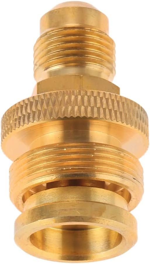 1Pcs 1lb Propane Tank Cansiter Regulator Adapter Convert to 3/8 Male Flare Portable Brass Camping Grill Stove Parts Gas Connector (1Pcs 3/8 Male Flare Adapter)