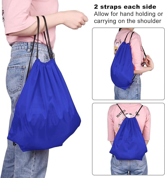 4Pcs Drawstring Backpack Bags Sports Cinch Sack String Backpack Storage Bags for Gym Traveling