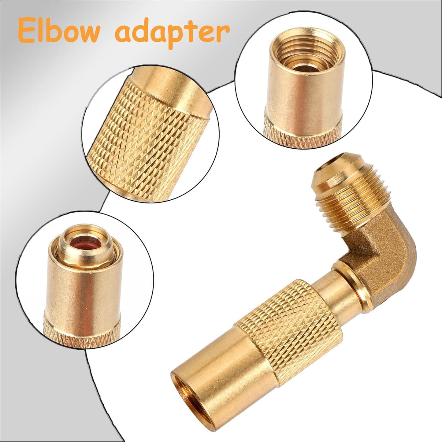 1pcs Brass 3/8" Male Flare Propane Elbow Adapter for 17/22in Griddles - Low Pressure RV Conversion Fitting Compatible with Tabletop Camping Grills, Outdoor Cooking Gas Line Connector