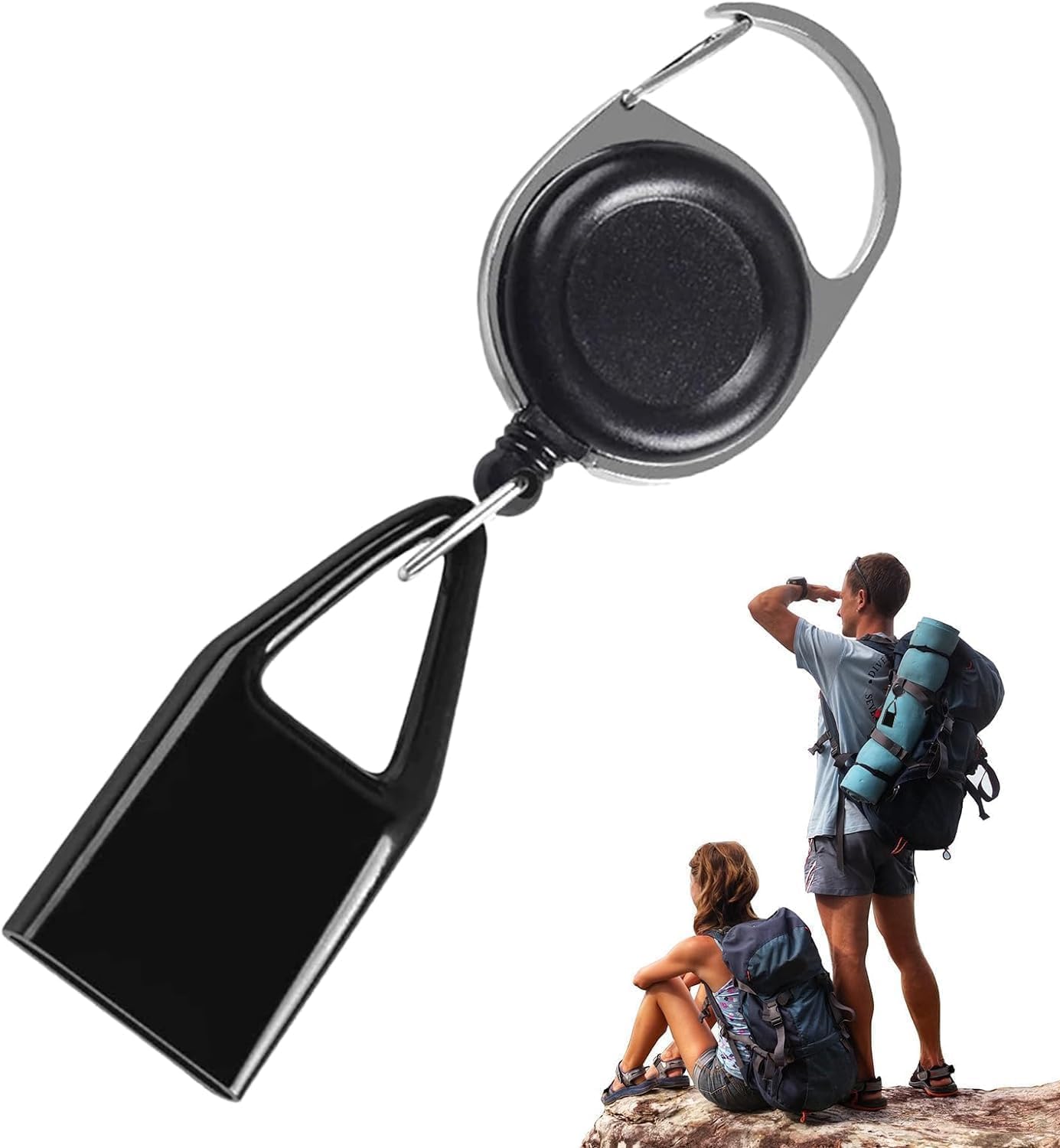 2Pcs Black Pants Lighter Clip,Retractable Lighter Belt,Anti Lost Retractable Lighter Cover Leash,Keychain Belt,Lighter Leash for Fishing Hiking,Lighter Protective Cover for Camping,House Supplies