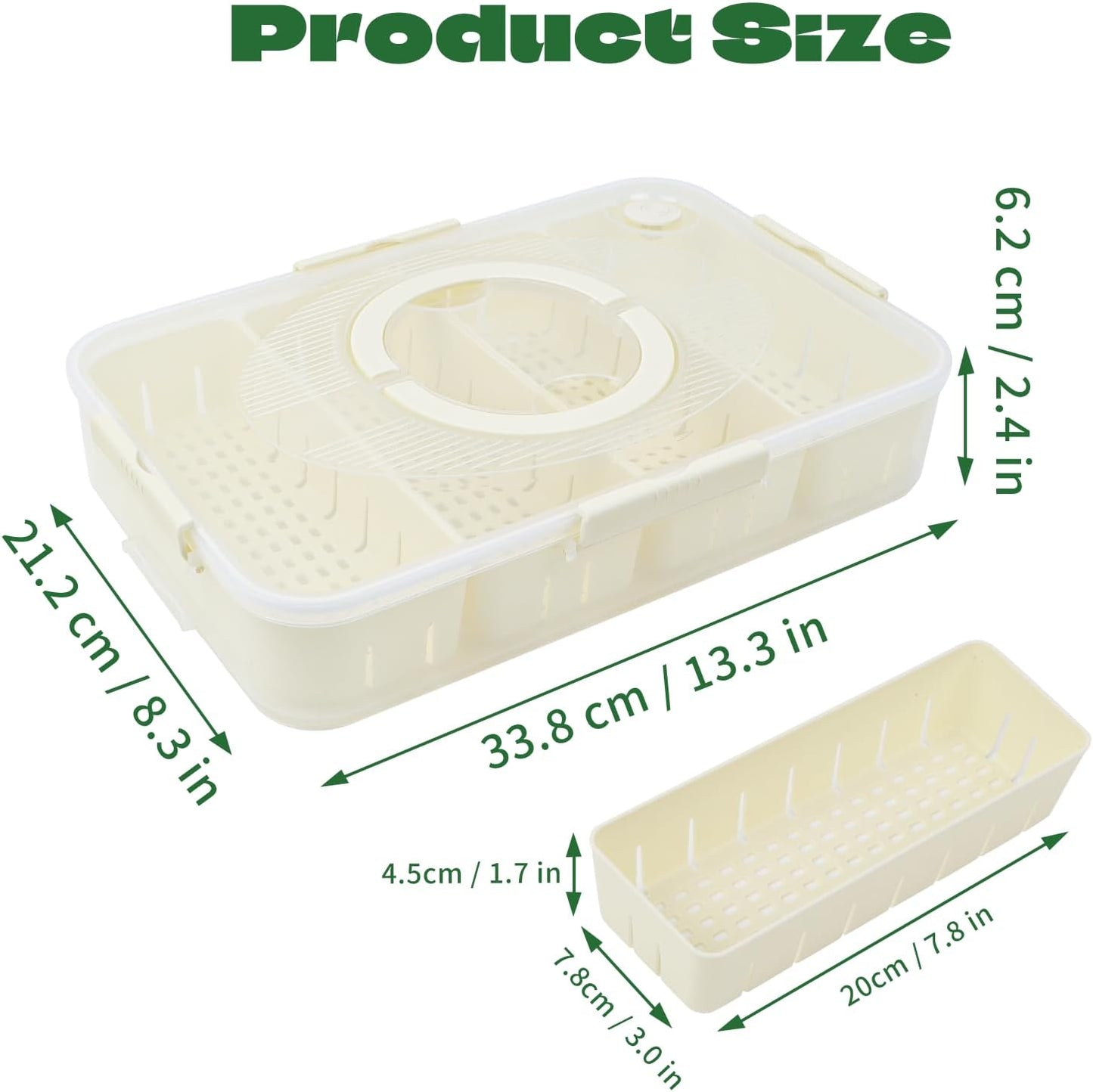 Snack Box Container,Dishwasher Safe Fruit Snack Containers,2 Pack Divided Serving Tray with Lid for Veggie Candy Snackle Charcuterie Plastic Boxes for Travel and Picnic（4 Compartments）