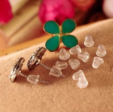 Earring Backings, Rubber Earring Backs for Stud Earrings for Women, Earring Backs for Fish Hook Earrings (100 Pieces)