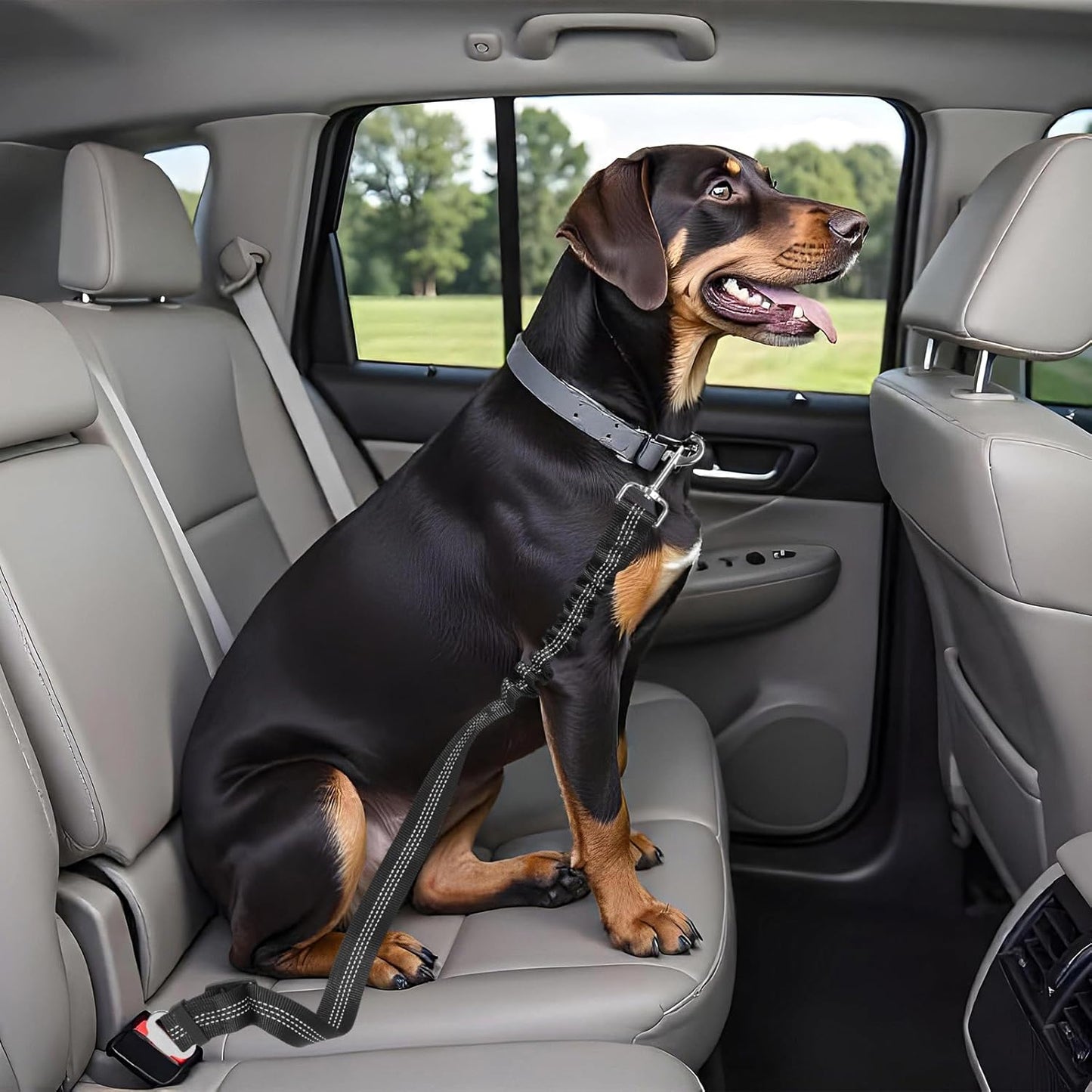 Dog Seat Belt for Car, Adjustable Dog Seatbelts for Vehicle, Nylon Pet Safety Seat Belts for Travel