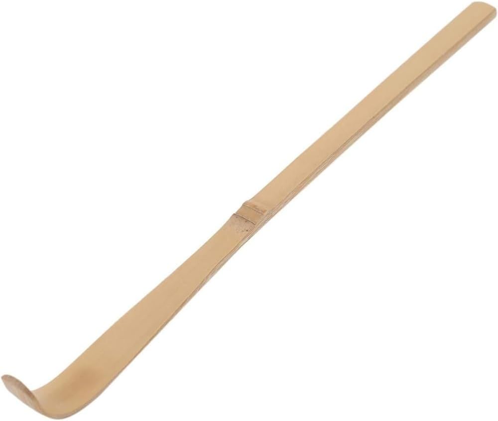 Bamboo Matcha Scoop - Traditional Chashaku Tea Spoon for Tea Ceremony - Elegant White Design - Tea Accessories - 18cm Size