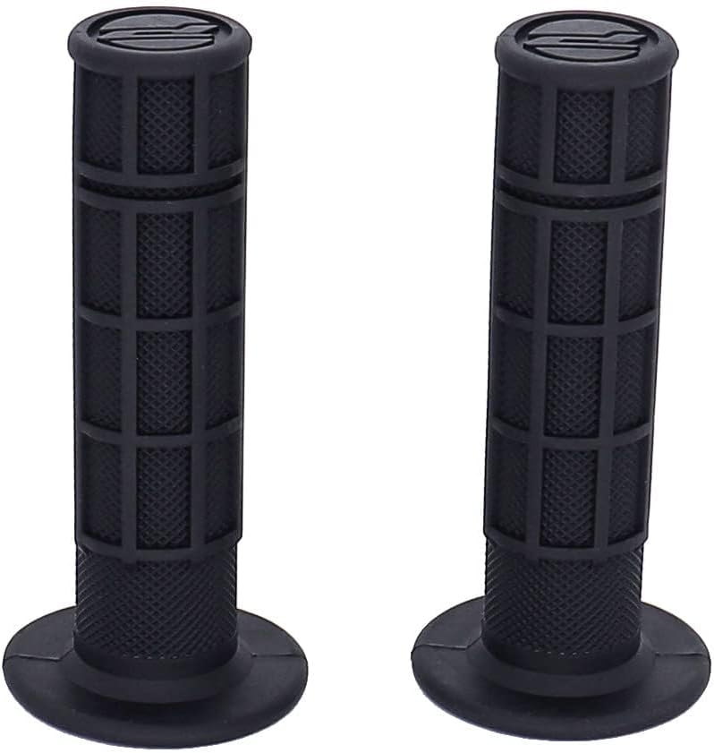 ATV Hand Grips 7/8" Soft Rubber Grip Compatible with ATV Arctic Cat Suzuki Yamaha Kawasaki Honda 400ex -Black