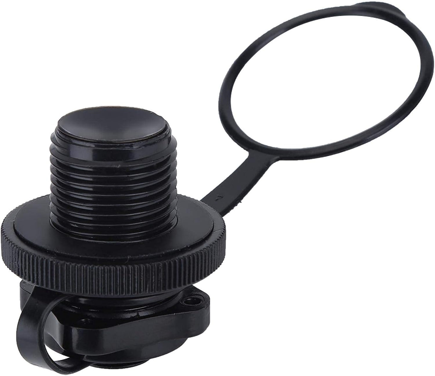 2Pcs Inflatable Boat Valve, Spiral Air Plug for Kayak, Raft, Air Mattress - Replacement Screw Boston Valve for Rubber Dinghy, Pool Airbeds