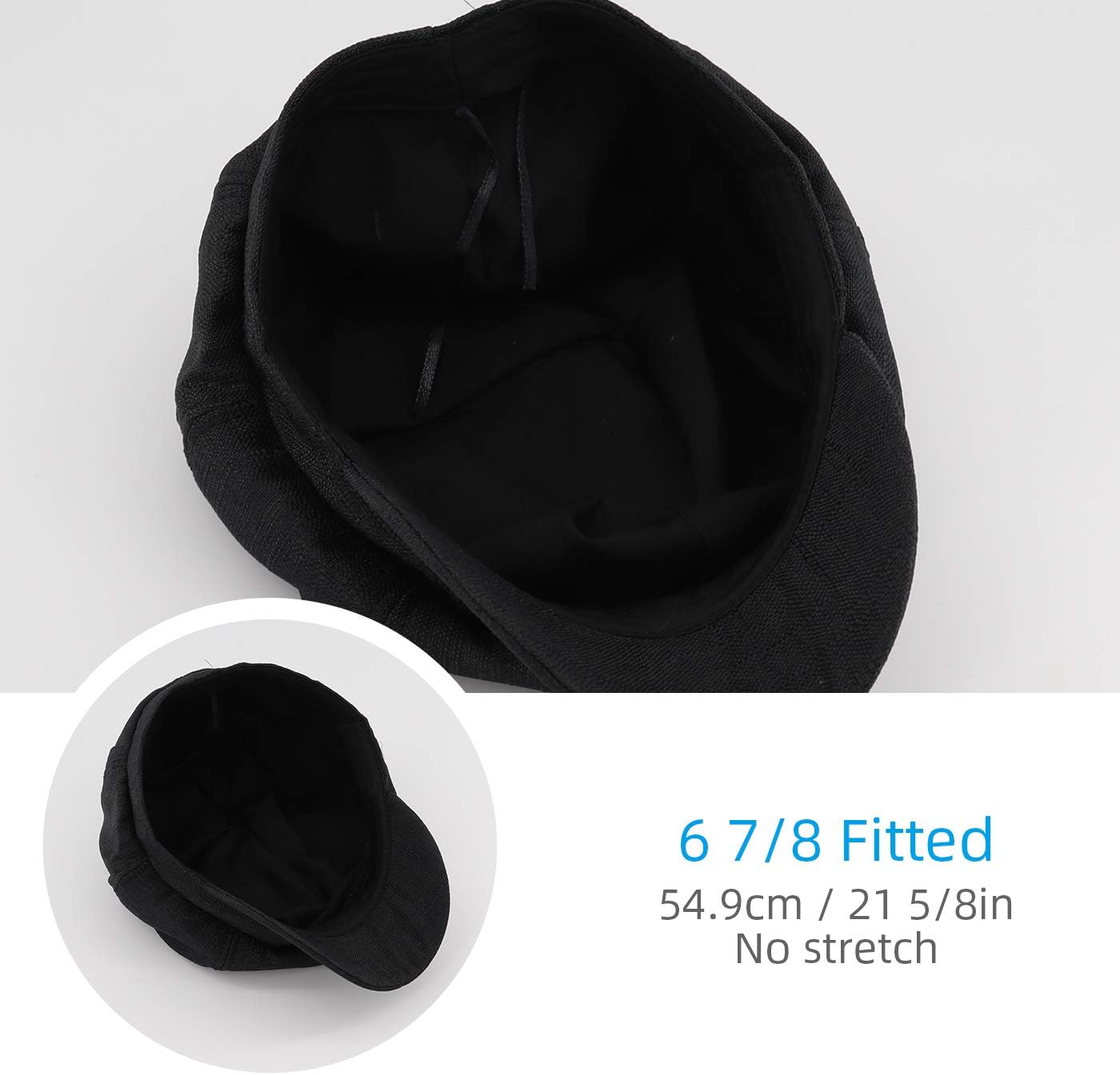 Newsboy Cap Ivy Cap Plain Cabbie Visor Beret Gatsby Ivy Caps for Women Newsboy Cap Lightweight Summer Prime Gatsby Cap Driving Hats Ivy Hat Adjustable Beret Cotton