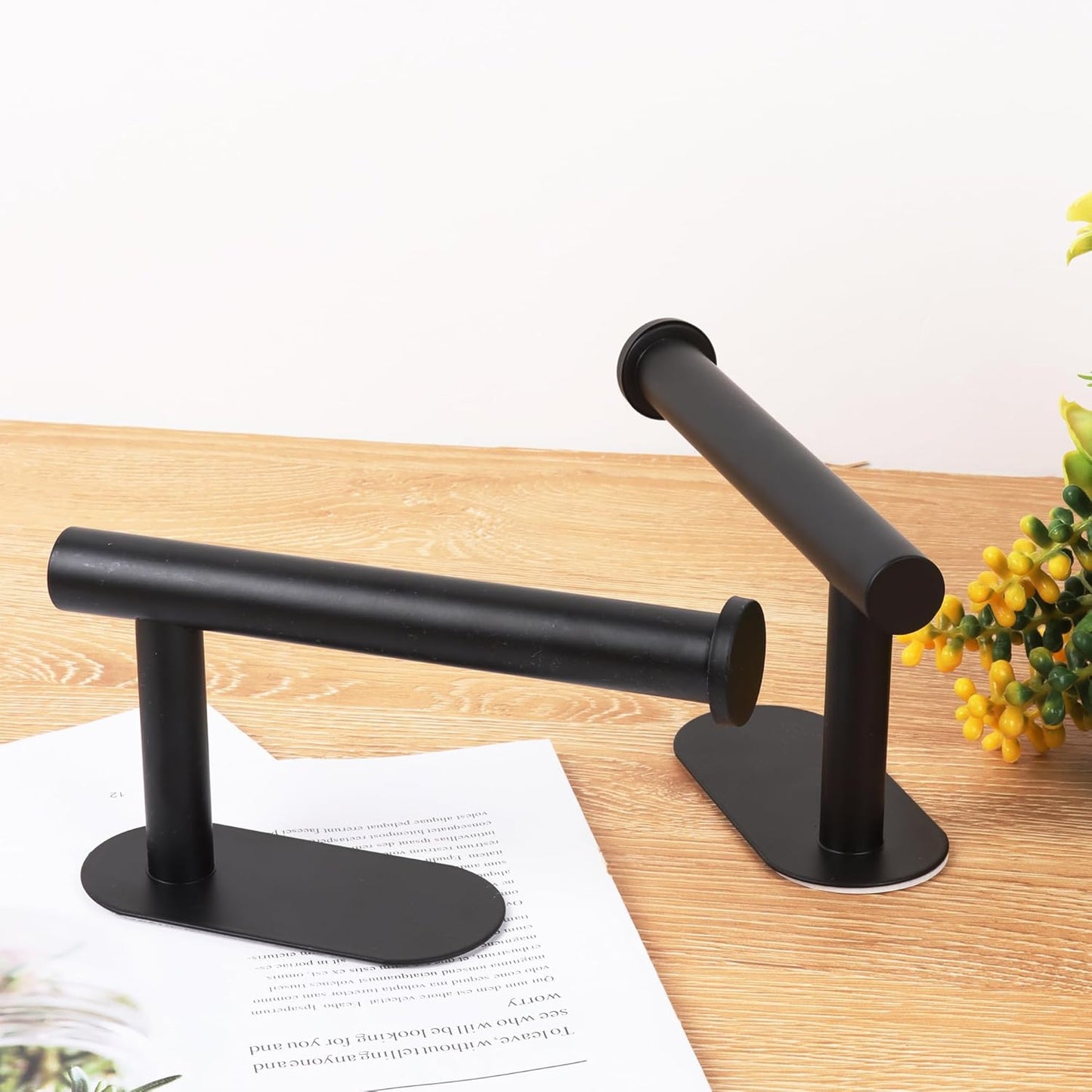 2 Pack Adhesive Curtain Holdbacks - No Drill Curtain Tie Backs & Pull Backs Curtain Holders for Drapes (2, Black)
