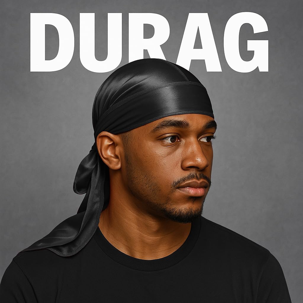 2PCS Wave Caps for Men, Compression Cap over Durags