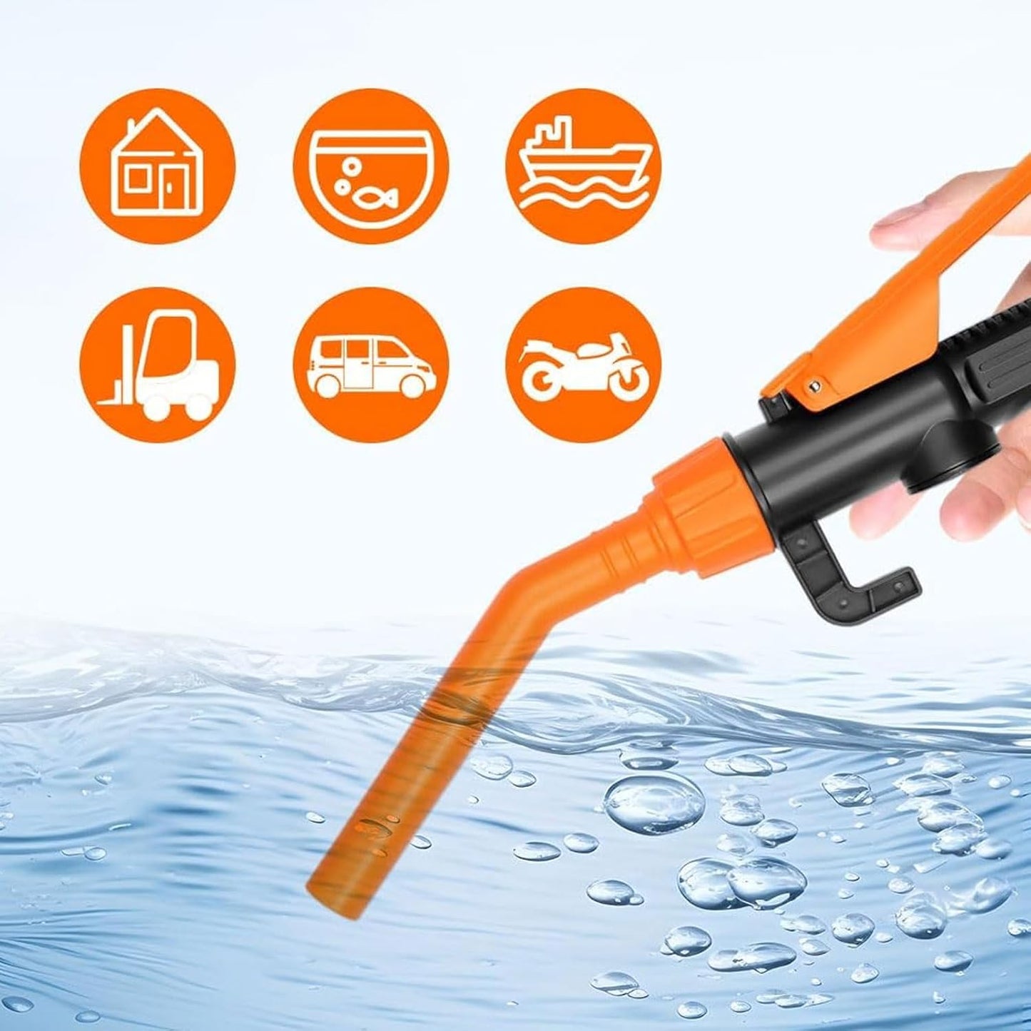 Portable Power Battery Pump, 2025 Upgrade Portable Fuel Transfer Pump Battery Operated Electric Siphon Pump for gasoline, Gas Pump for Gas Can Fuel Diesel Water Transfer