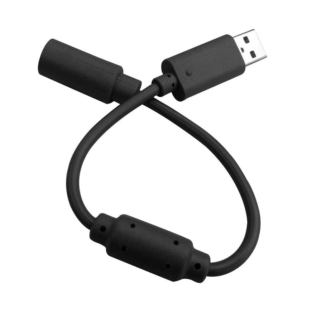 Replacement Dongle USB Controller Breakaway Cable Cord Game Controller Adapter for Xbox 360 PC Wired Controller Rock Band and Guitar Hero - Black (3 Pack)