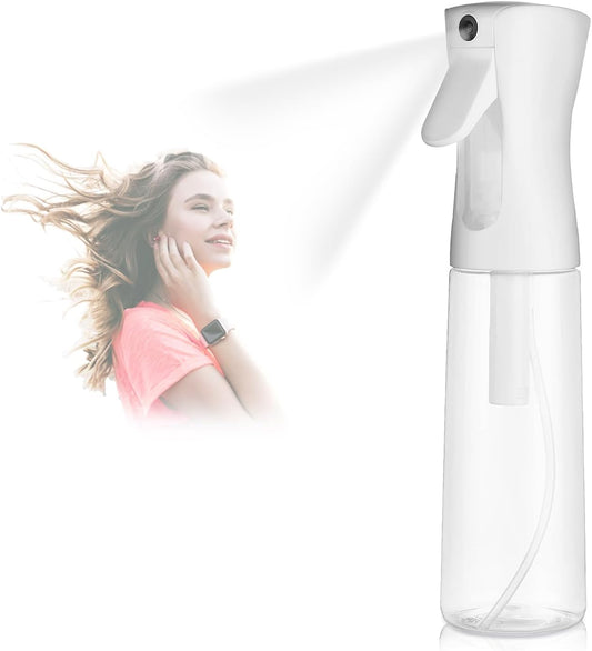 Continuous Spray Bottle for Hair (10.1oz/300ml) Home Essentials Spray Bottles For Cleaning Empty Ultra Fine Water Mister Sprayer For Hairstyling Garden Plants Curly Hair Perfume Pets, Barbers, Salons
