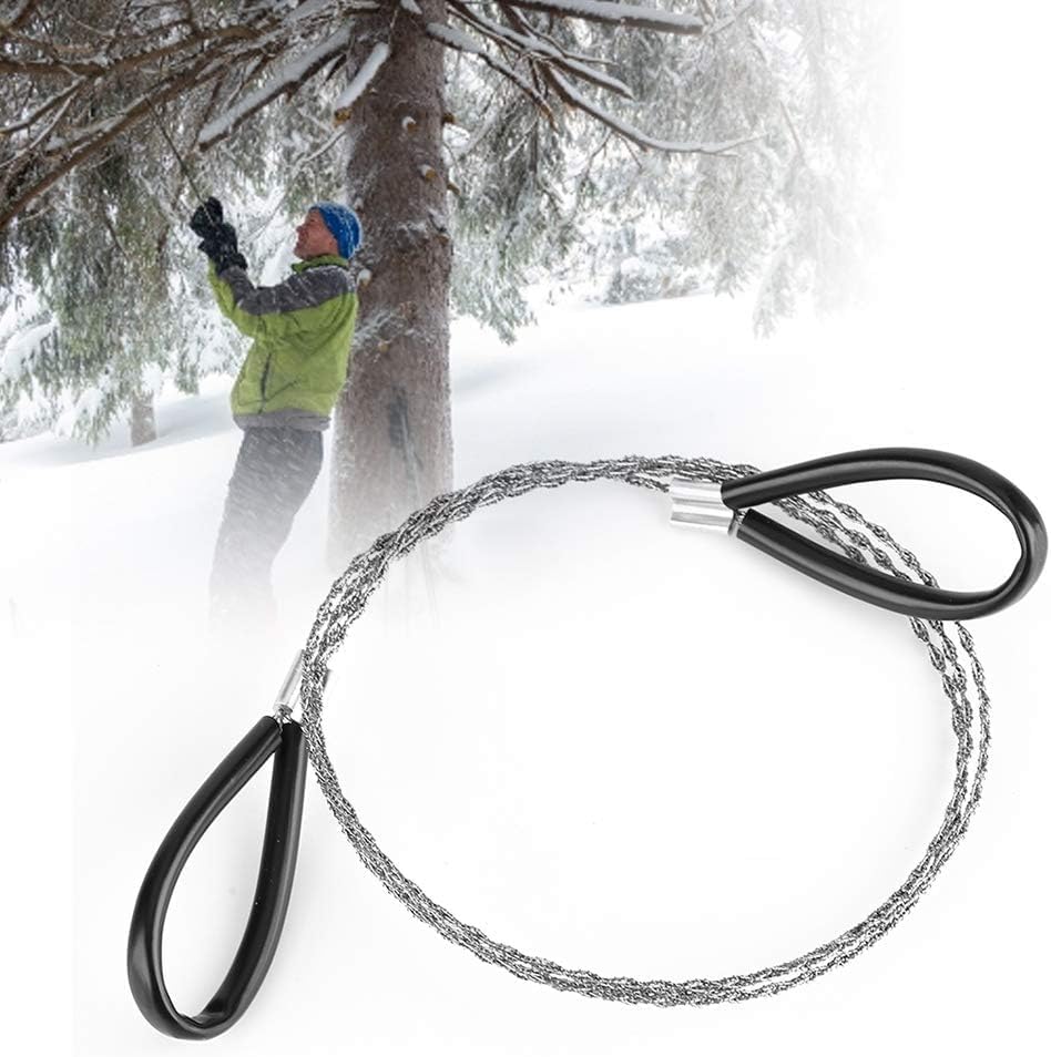 4Pcs Stainless Steel Wire Saw Emergency Saws,PVC Pipe Cable Saw Stainless Steel Wire Saw Hand Pocket String Rope Saw, Cable Saw Metal Wire Saw Hand Pocket String Rope Saw PVC Pipe Cutting Tool