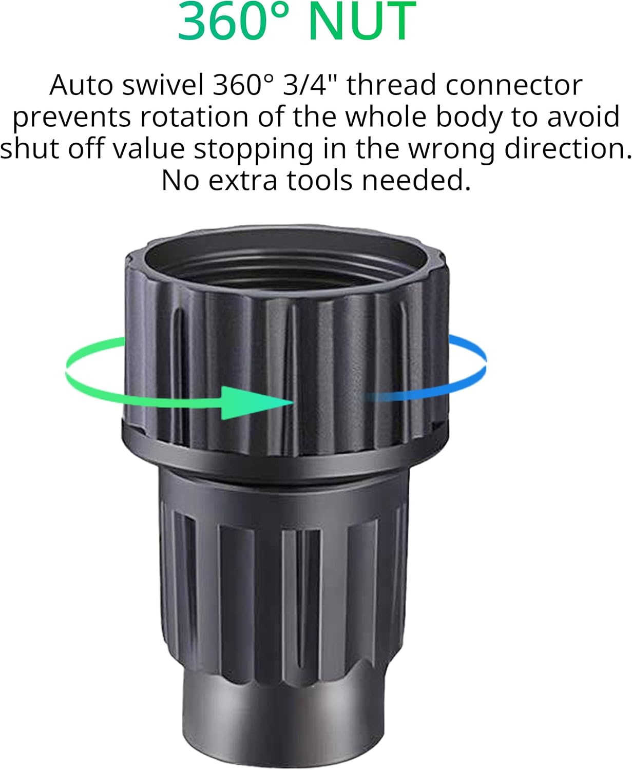 Expandable Garden Hose Repair Kit, Male and Female Hose End Repair Connector/Fittings, Plastic Flex Hose Repair Kit, 4 Pack
