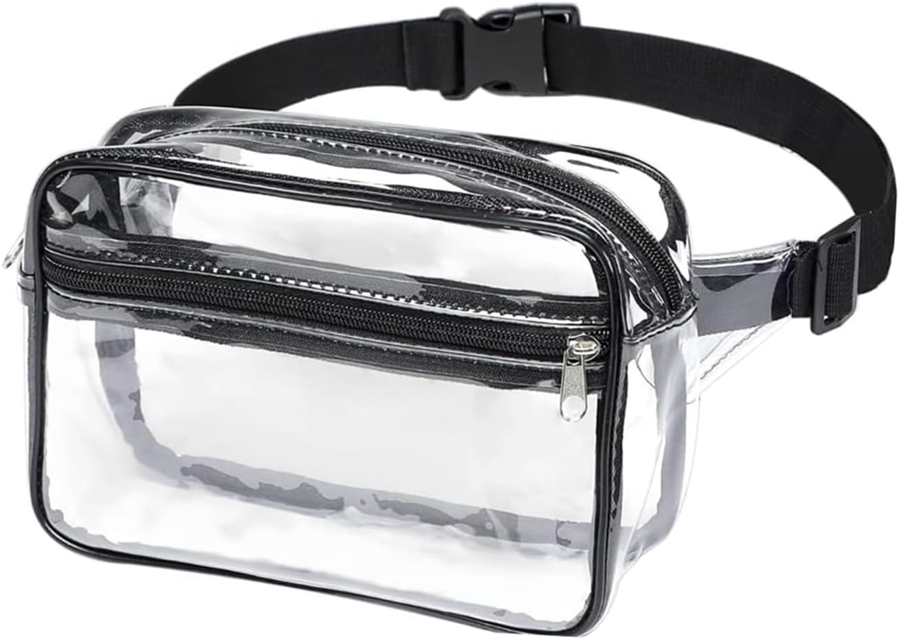 Clear Fanny Pack, PVC Transparent Stadium Bag, Waterproof Adjustable Strap Fanny Pack Crossbody