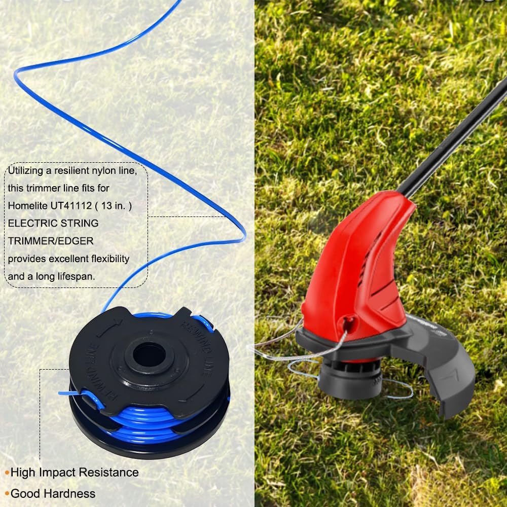AC41RL3 & AC41RDLB 31104178G Dual Replacement Spool for Homelite UT41112B UT41113 UT41112 UT41120 A13 13 in. 4 Amp String Trimmer, Spools for Portland #62567,62338, 63387
