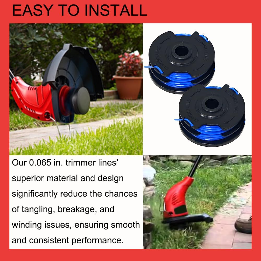 AC41RL3 & AC41RDLB 31104178G Dual Replacement Spool for Homelite UT41112B UT41113 UT41112 UT41120 A13 13 in. 4 Amp String Trimmer, Spools for Portland #62567,62338, 63387