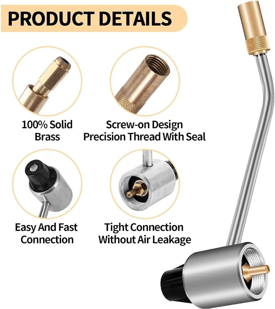 5430 Stove Pressure Regulator Replacement Part for Coleman Propane Stoves,Solves Gas Pressure Issues Camping Grill/Stove Connector for 1LB Propane Fuel Cylinder