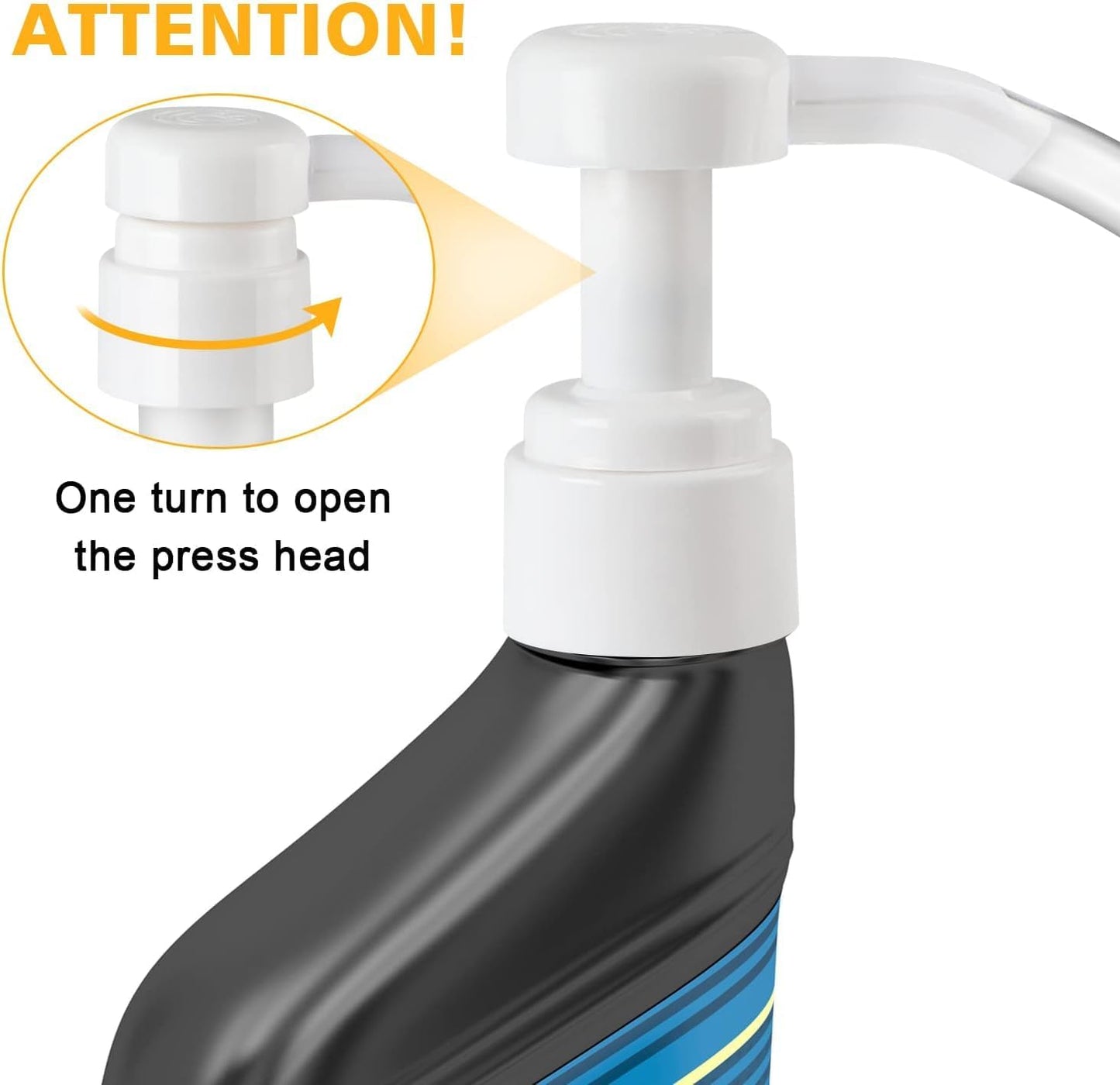 1 Pack Fluid Transfer Pump, Lower Unit Gear Oil Fluid Pump for Quart Bottles Hand Pump Transfers Gear Lube Oil Change for Differential &Transmission Liquid Fits Most Boat and Automotive Car Engines