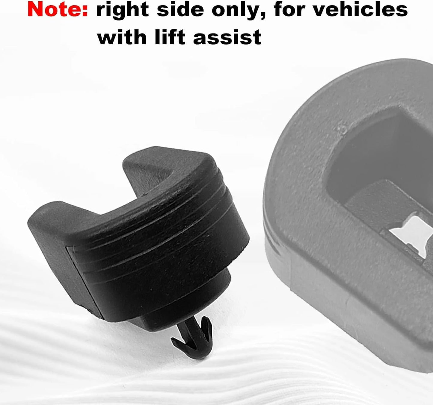 2 Pcs Tailgate Bushing Rear Right Passenger Side Compatible with 2014-2019 Chevy Silverado 1500 2500HD 3500HD Colorado/GMC Sierra 1500 2500 HD 3500 HD Canyon Replaces 22966936 (Black)
