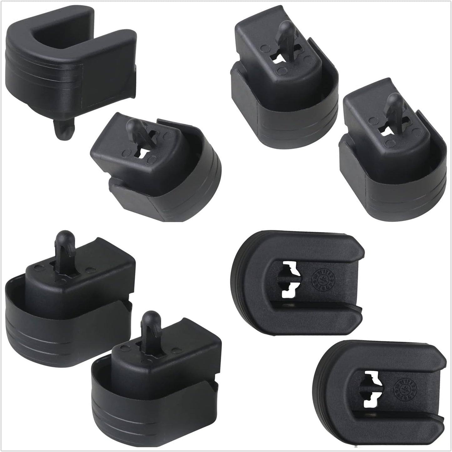 2 Pcs Tailgate Bushing Rear Right Passenger Side Compatible with 2014-2019 Chevy Silverado 1500 2500HD 3500HD Colorado/GMC Sierra 1500 2500 HD 3500 HD Canyon Replaces 22966936 (Black)