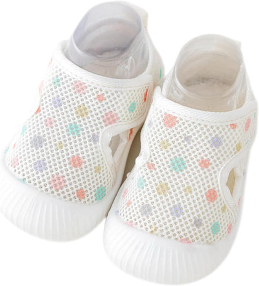 Anti-Slip Baby Toddler Boys Girls First Walking Shoes- Breathable Mesh & Anti-Slip Sole - Secure Hook & Loop Strap - Lightweight & Flexible for All Seasons