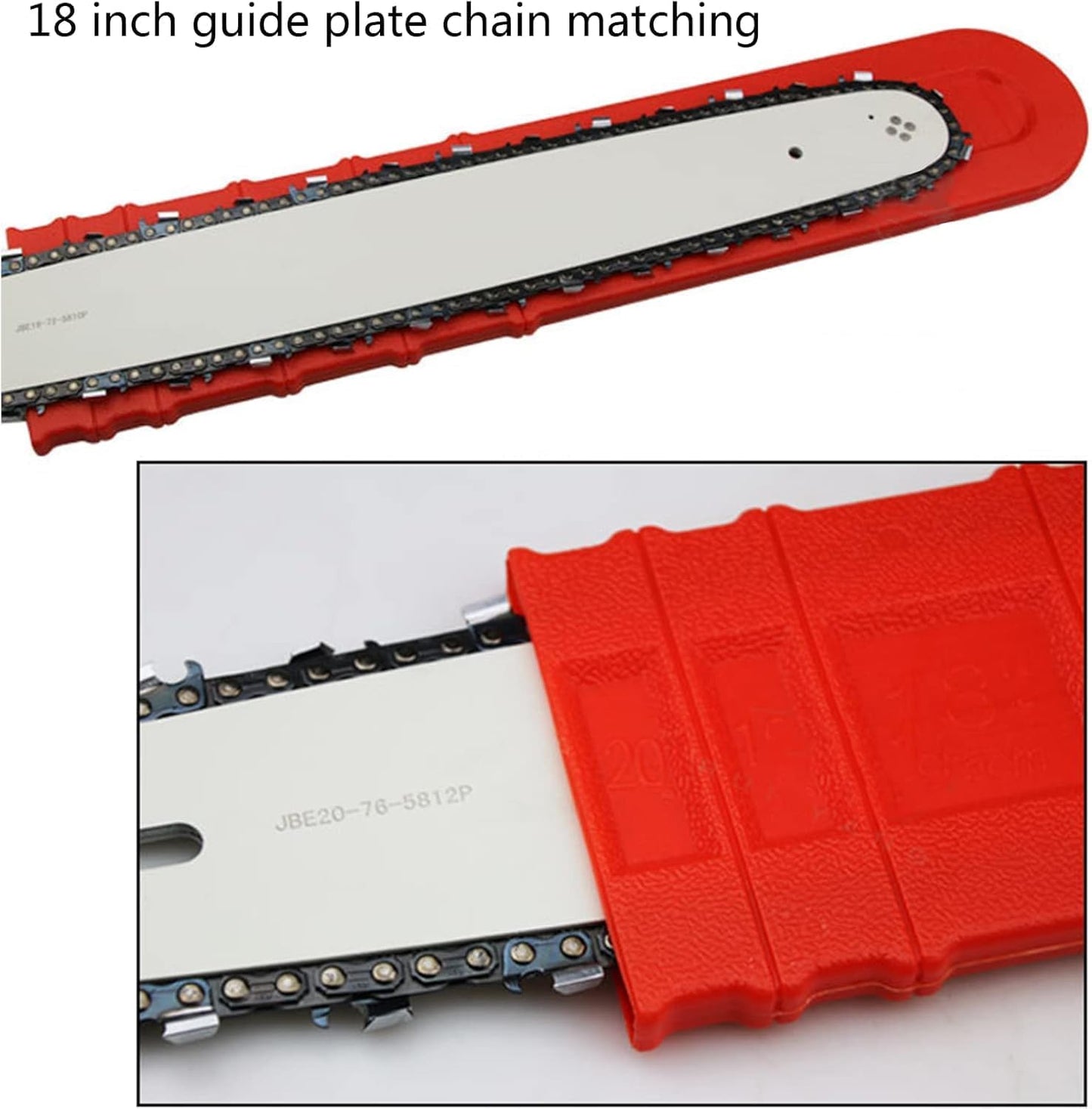 1 Pcs Plastic Durable Chain Saw Bar Protective Cover, Chainsaw Protective Scabbard Guard 12" 16" 18" 20" Chainsaw Chain Cover Protects Guard Against Accidental, for Chainsaw Accessories Replacement