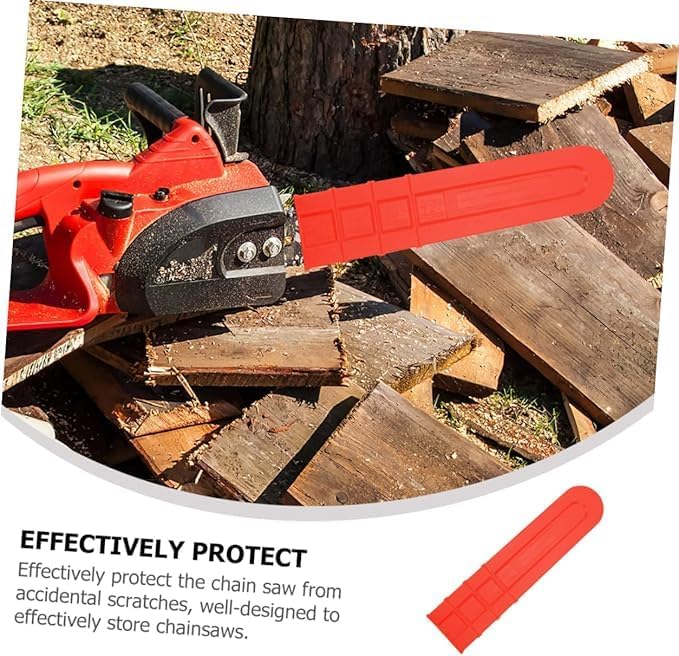 1 Pcs Plastic Durable Chain Saw Bar Protective Cover, Chainsaw Protective Scabbard Guard 12" 16" 18" 20" Chainsaw Chain Cover Protects Guard Against Accidental, for Chainsaw Accessories Replacement