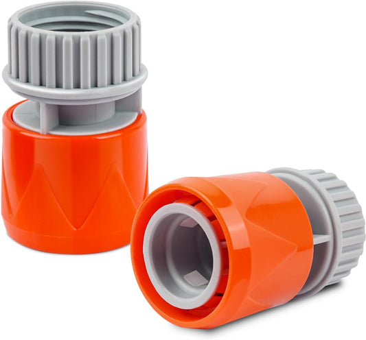 2 Pieces Plastic Garden Hose Connector, Quick Coupler 3/4"GHT Female for Pool Vacuum Jet Underwater Cleaner & Leaf -