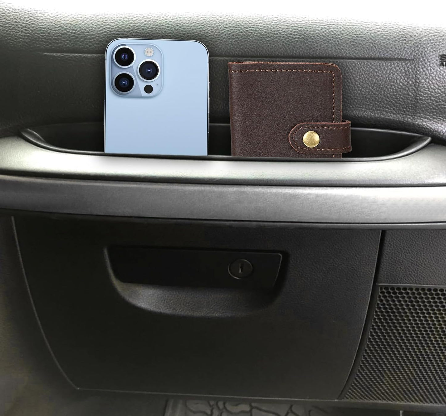 Passenger Storage Tray Organizer Grab Handle Box Compatible with 2011-2017 Jeep Wrangler JK JKU, Accessories, Car Interior Black -