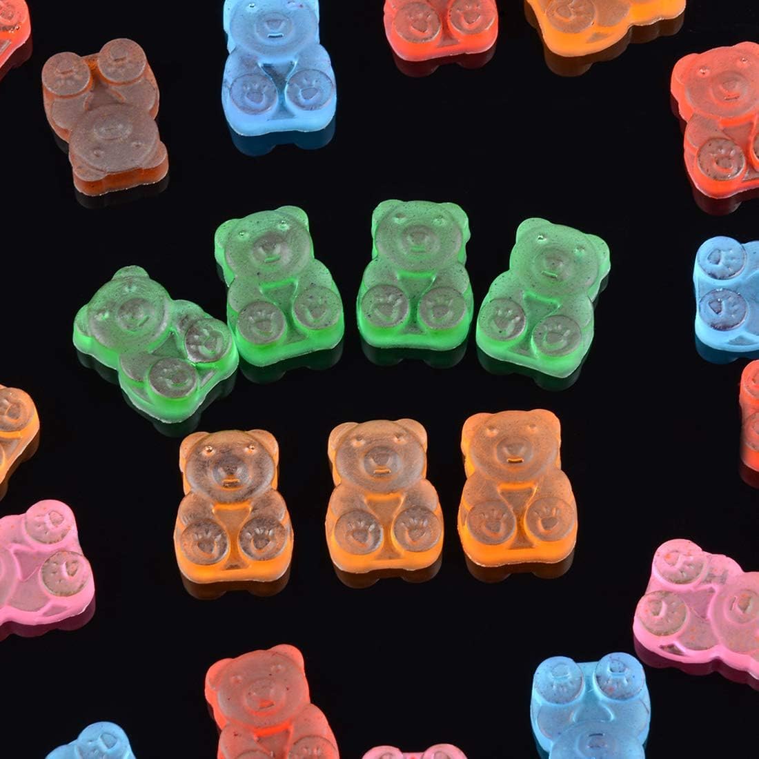 Gummy Bear Molds Candy - 1 Inch Large Chocolate Silicone 4 Pack LFGB Pinch Test Approved Best Food Grade