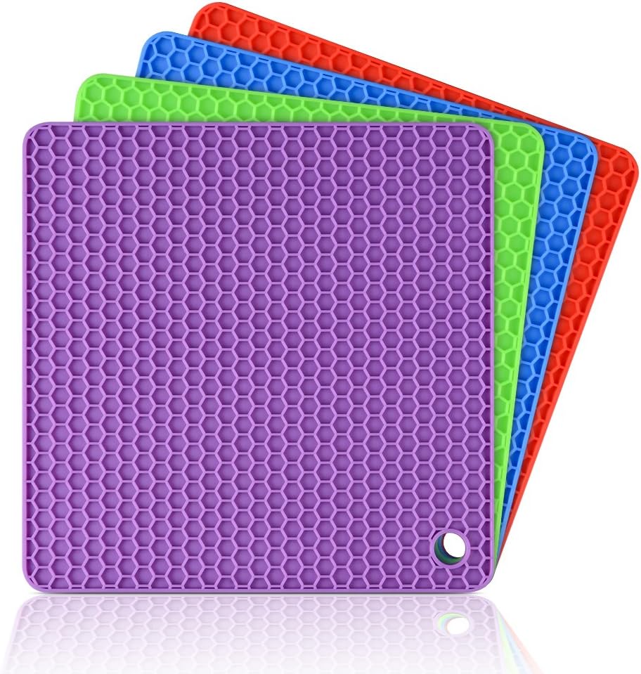 Square Silicone Trivet Mat -