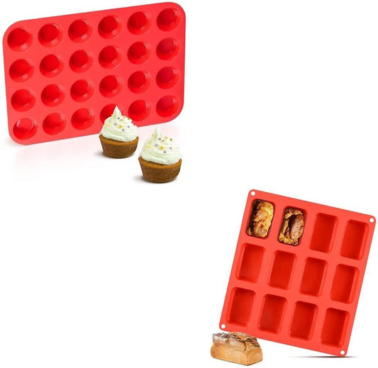 Mini 24 Cups Muffin Pan & Loaf -