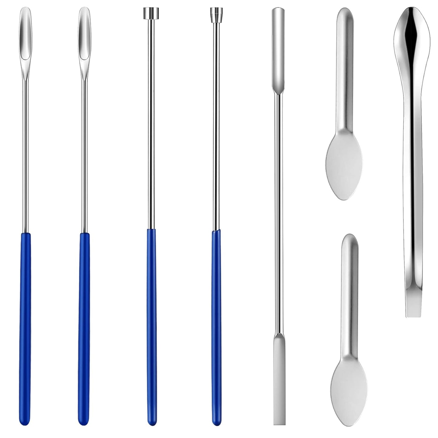 8 Piece Capsule Filling Machine Kits for Empty Pill Capsules Filler, Home & Lab Supplies - Micro Tiny Spoon Spatula, Scoop Tray, Herb Powder Tamper Tool, Gel Size #000 00 0 1 2 3