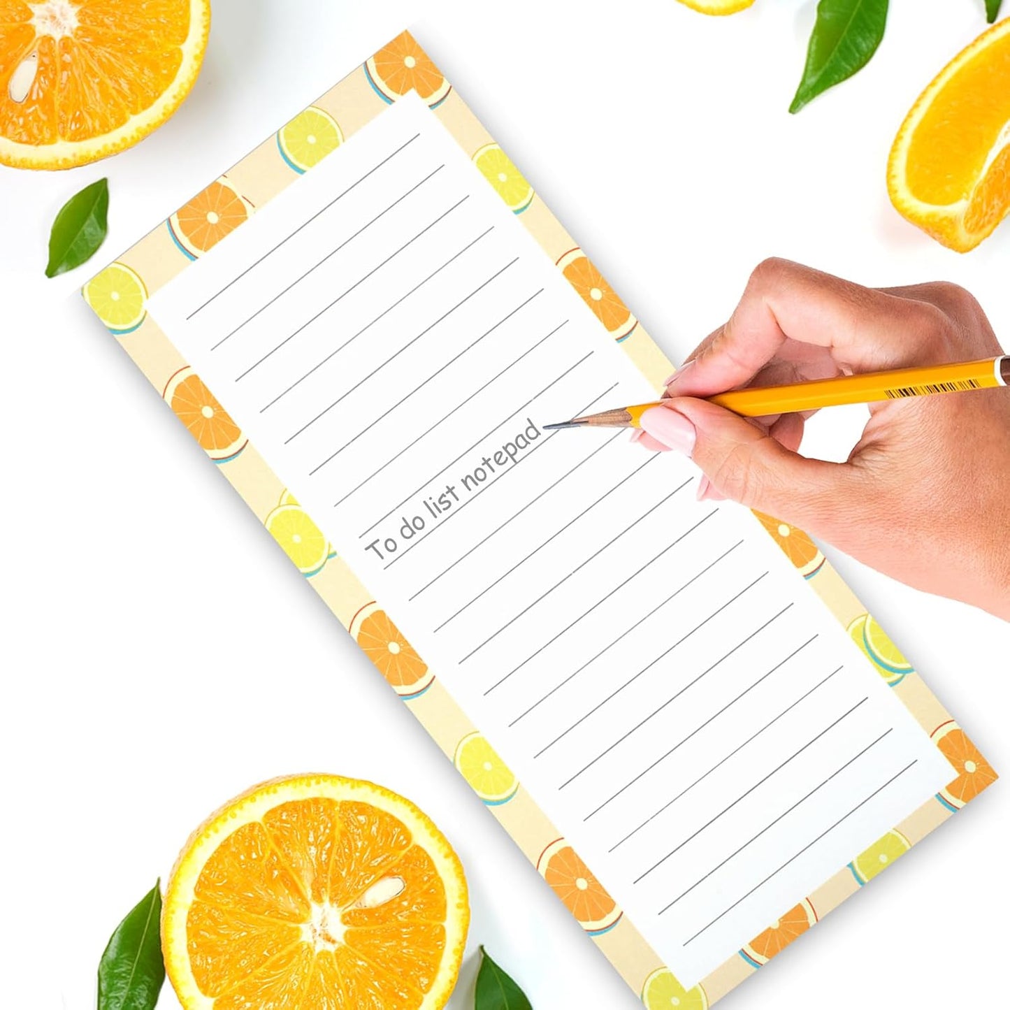 9 Pack Magnetic Notepads for Refrigerator, Fruit Design Grocery List Pad Fridge, Full Magnet Back Shopping Lists, 25 Sheets Per Note Pads -