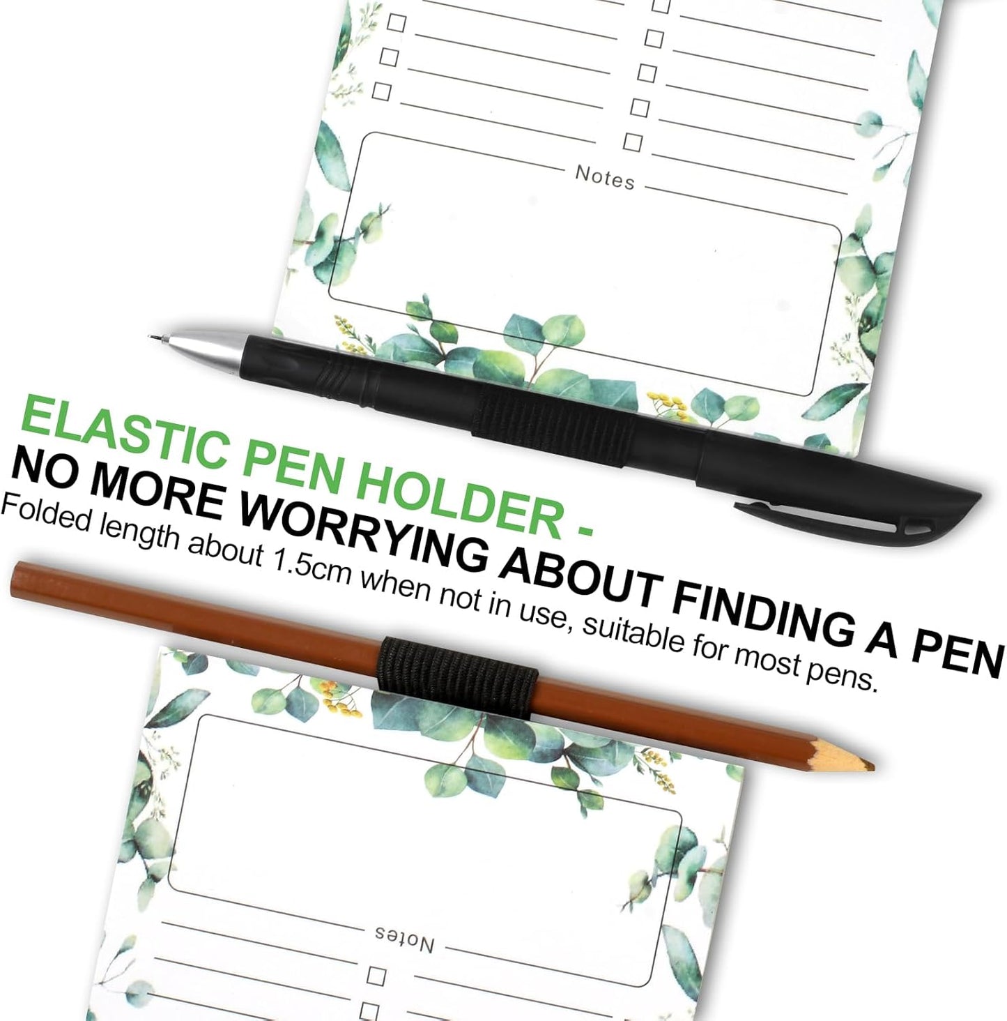 2 PCS Magnetic Grocery List Pads for Fridge, 4.5x7.5 Inches Note Pad Magnet Refridge, Magnetics Notepads, Shopping Lists, 60 Pages Per Notepad -