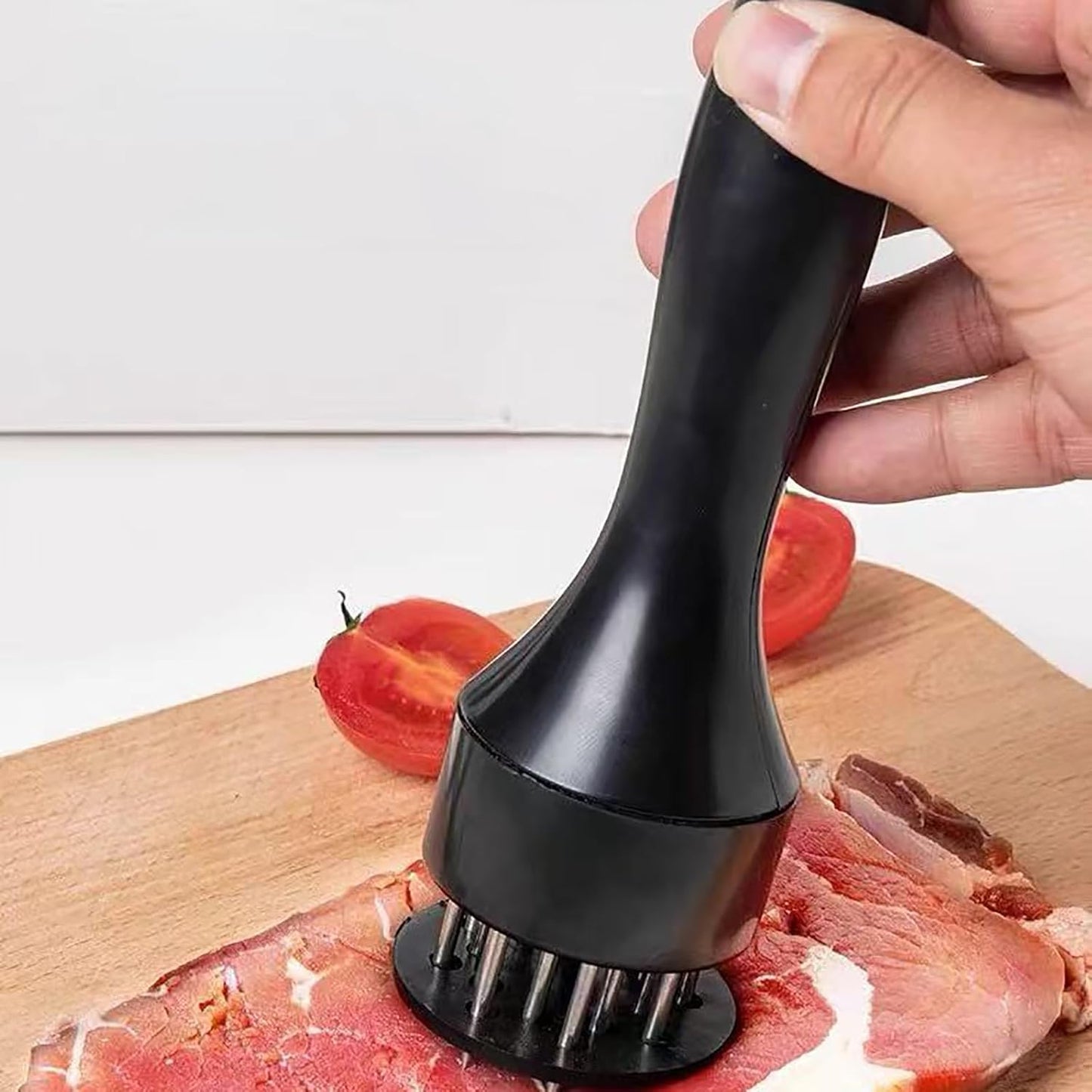 Meat Tenderizer with Stainless Steel Ultra Sharp Needle Blades Heavy Duty Cooking machine for Tenderizing Beef, Turkey, Chicken, Steak, Veal, Pork, Fish etc Black -