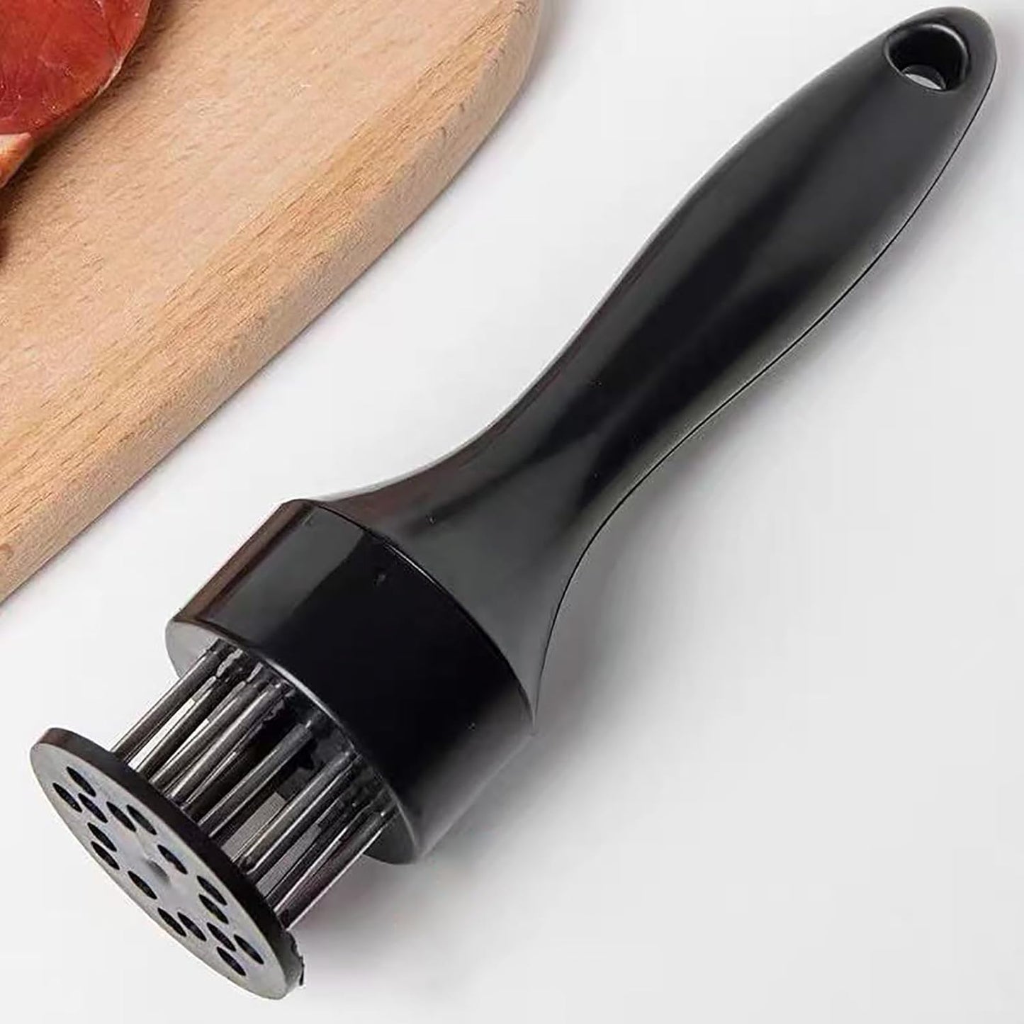 Meat Tenderizer with Stainless Steel Ultra Sharp Needle Blades Heavy Duty Cooking machine for Tenderizing Beef, Turkey, Chicken, Steak, Veal, Pork, Fish etc Black -