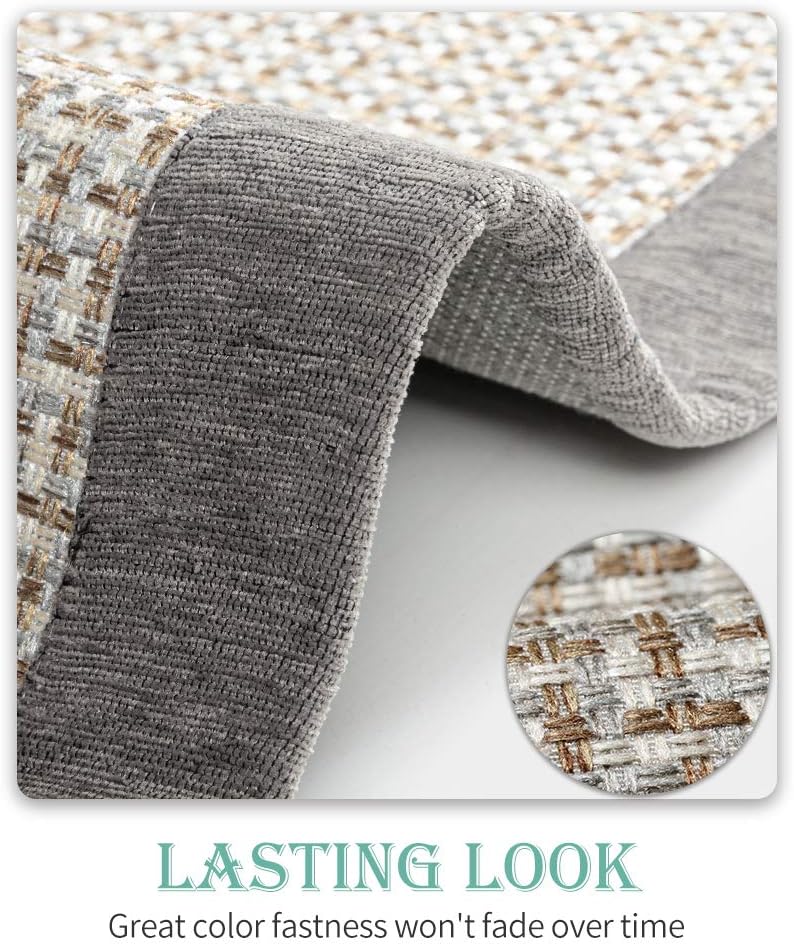 Kitchen Rugs and Mats Non Skid Washable, Absorbent Rug for Kitchen, Large Floor in Front of Sink, 2 PCS Set 20"x32"+20"x48" Grey 1'8" x 4' (Rectangular)