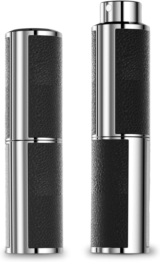 Refillable Bottle - Filling Perfume Atomizer Cologne Travel Bottle,10ml Luxurious Pocket Dispenser for Women and Men (Black) 1PCS Black-1pcs