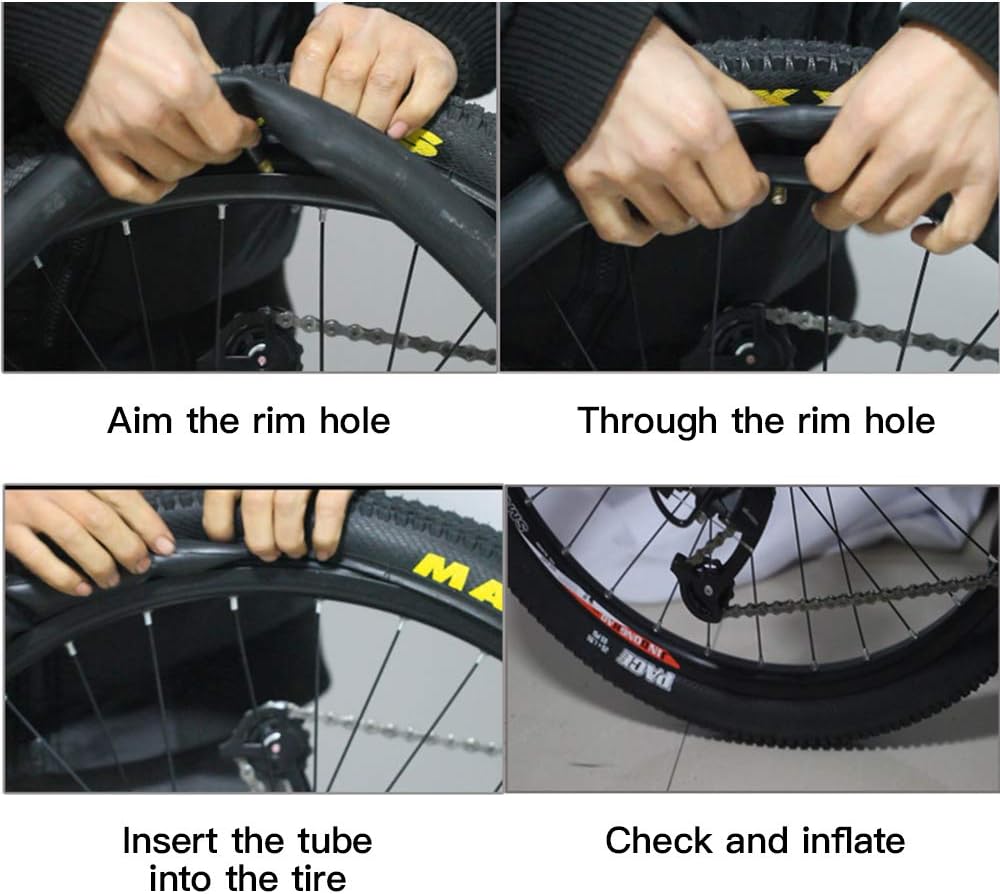 Bike Tube 26 x 1.95 Standard (32mm) Schrader Valve Inch with 2 Tire Levers & 6 Adhesive Patches Bicycle 1.75 to 2.125 (2-Pack 32mm) -