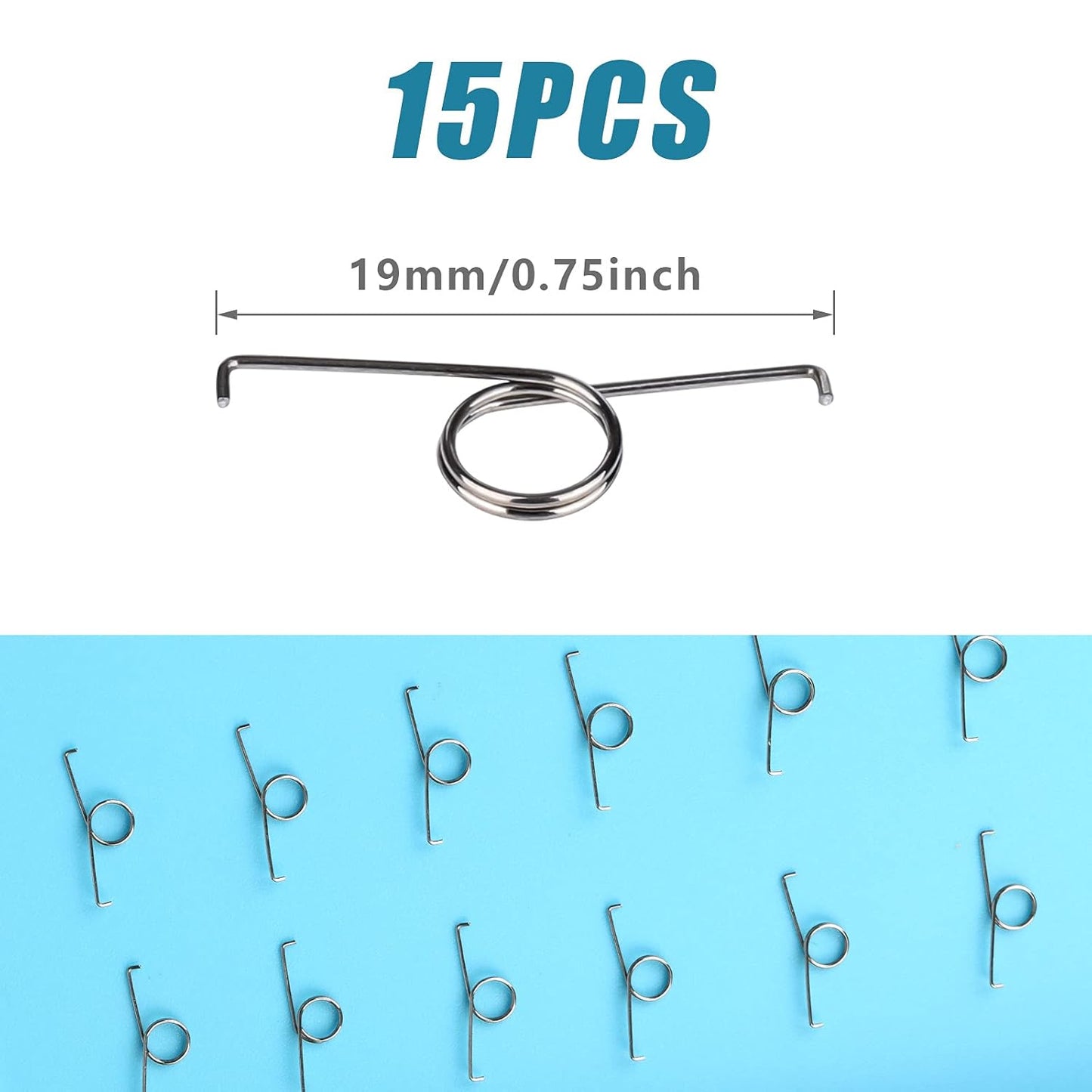 15pcs Metal Trigger Keys Springs for Playstation L2 R2 Buttons Assembly Controller Replacement [video game] -