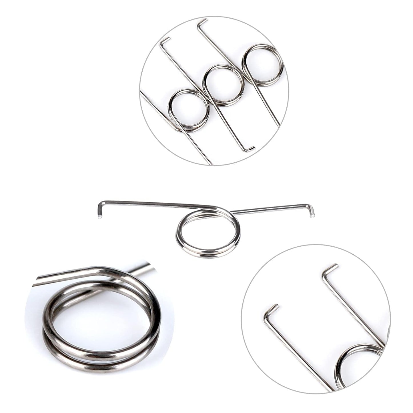 15pcs Metal Trigger Keys Springs for Playstation L2 R2 Buttons Assembly Controller Replacement [video game] -