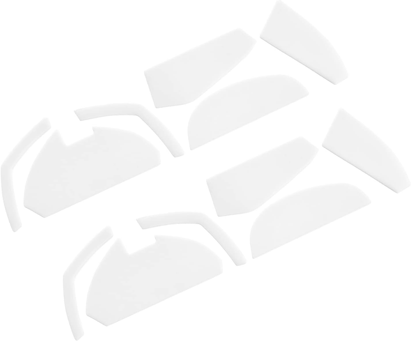Rounded Curved Edges Mouse Feet Skates Pads 1.0mm for G602 Gaming Replacement White 6Pcs/2 Set -