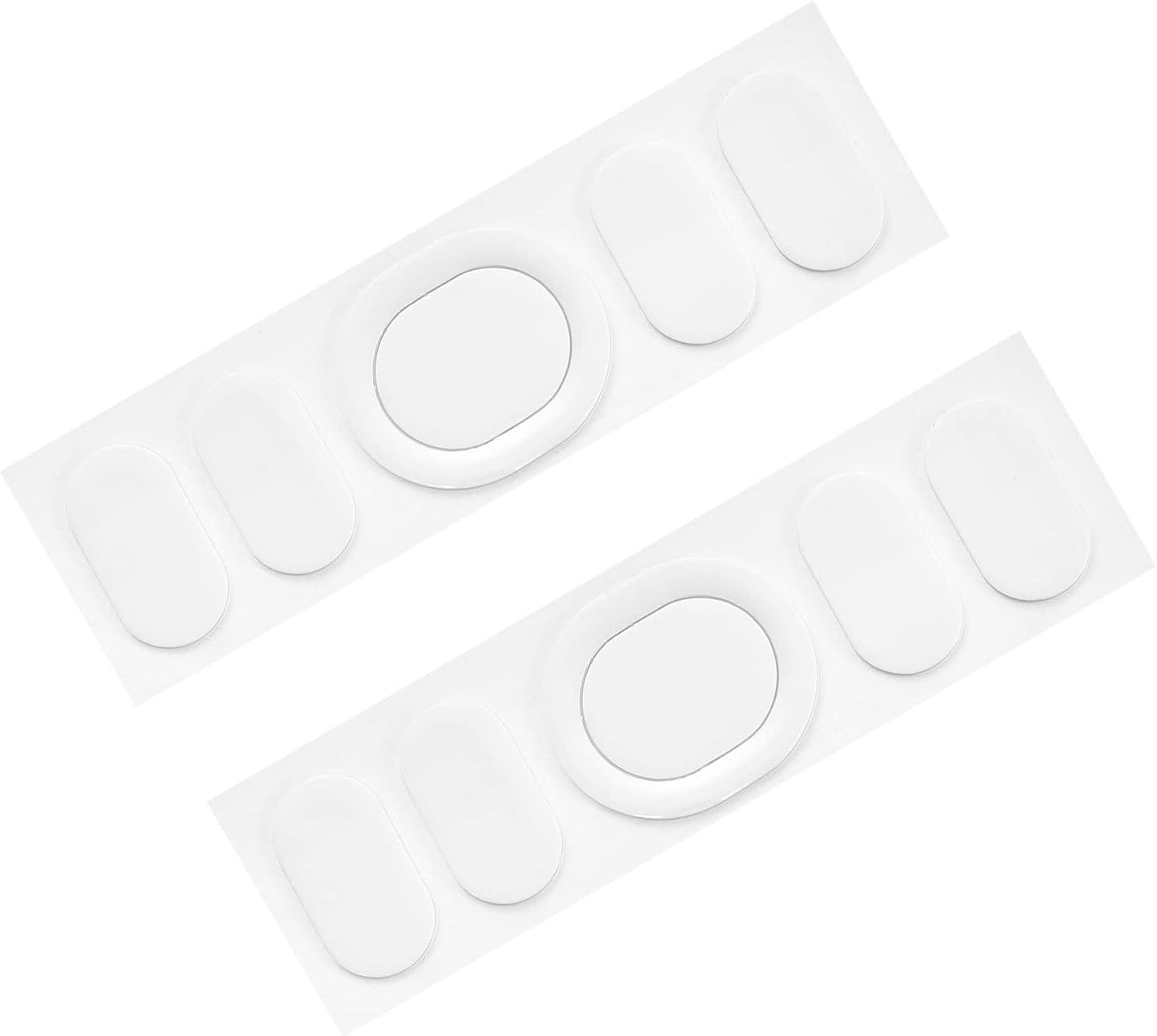Rounded Curved Edges Mouse Feet Skates Pads 0.6mm w Cleaning Paper for G102/G Pro Wired Gaming Replacement White 5Pcs/2 Set -