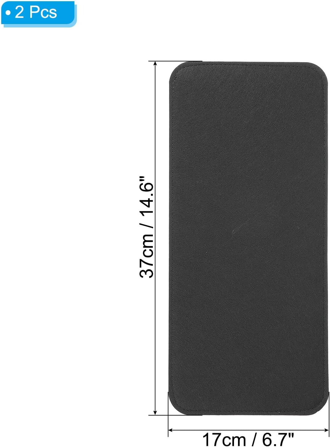 Felt Base Shaper, Bag Bottom Shaper Pad Purse Liner Board Insert Oval for Handbags Tote Crossbody Backpack Black 15x7 Inch