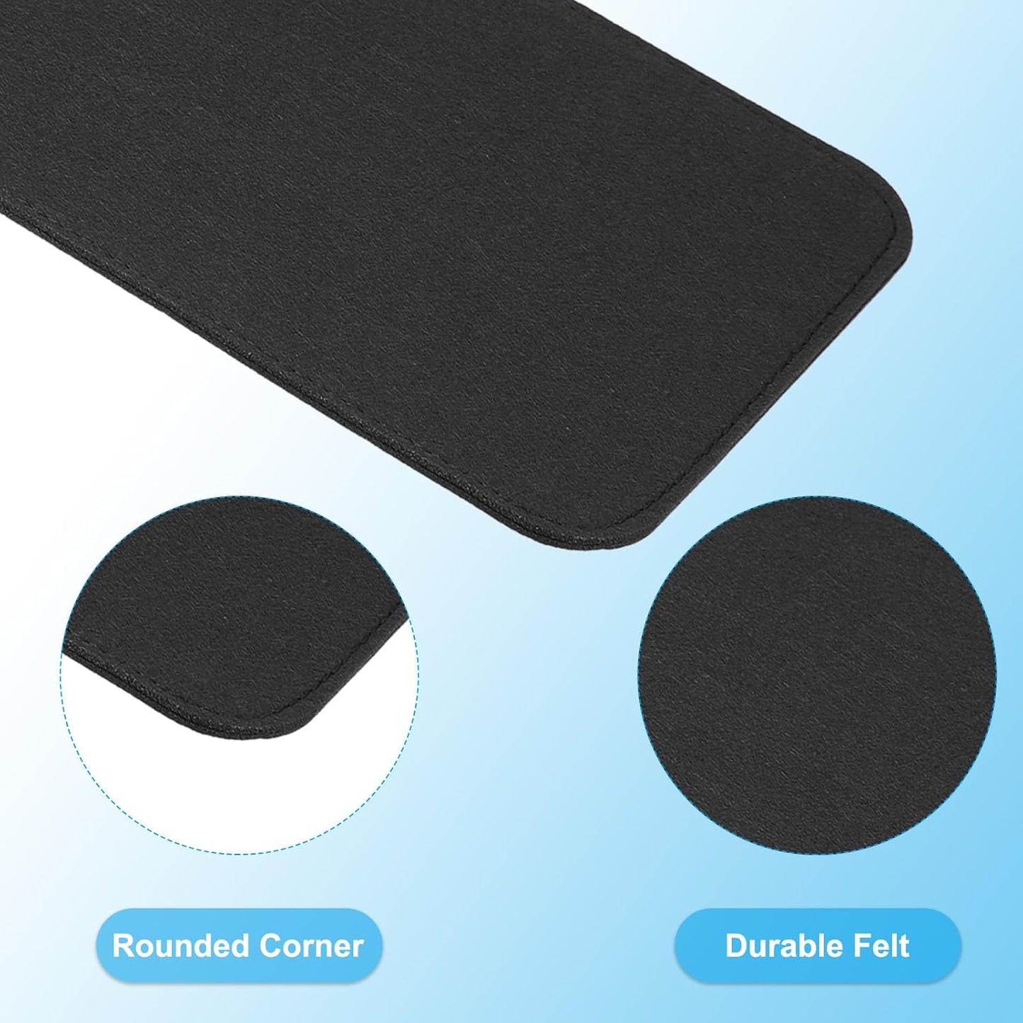 Felt Base Shaper, Bag Bottom Shaper Pad Purse Liner Board Insert Oval for Handbags Tote Crossbody Backpack Black 15x7 Inch