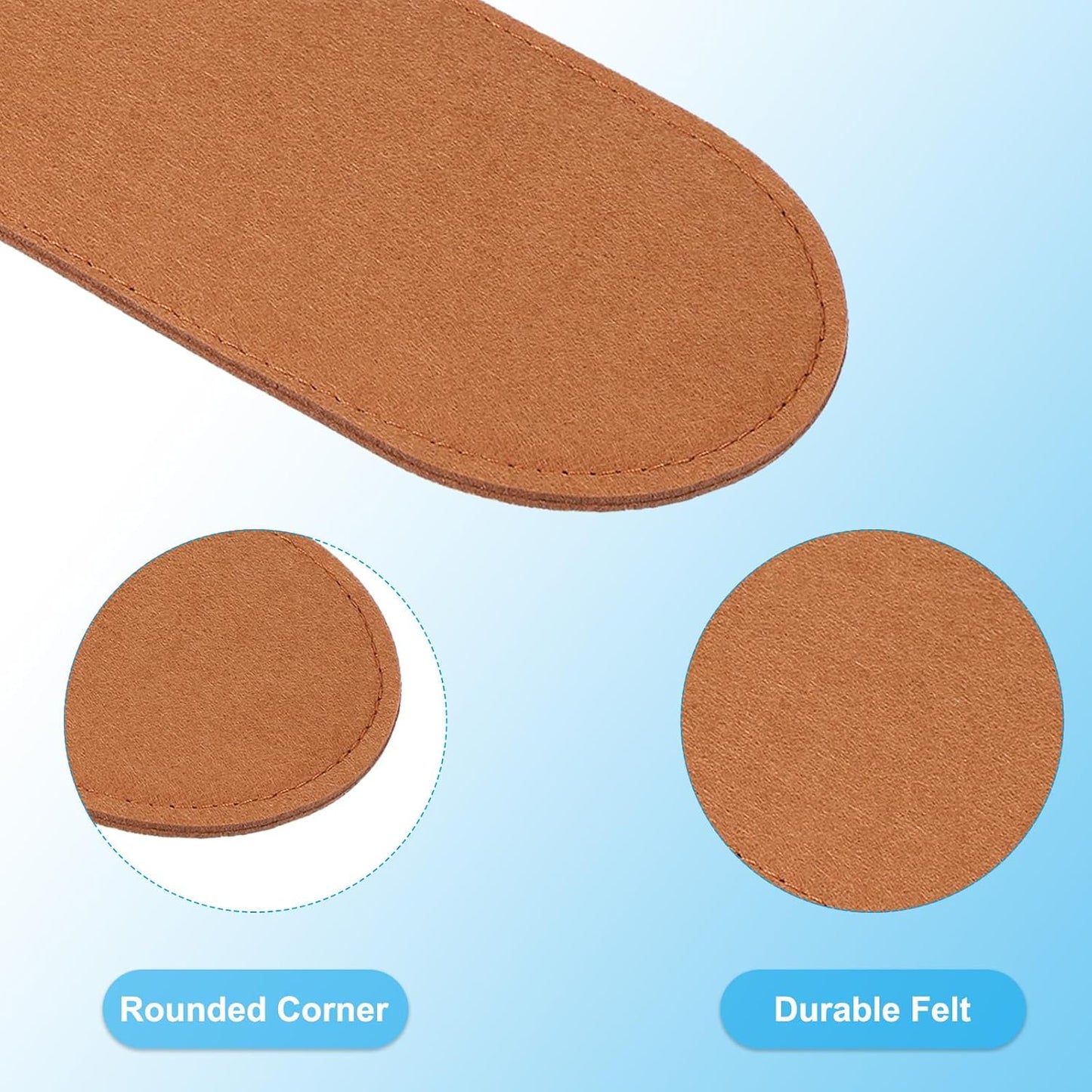 Felt Base Shaper 12x4 Inch, 4 Pcs Bag Bottom Pad Purse Liner Board Insert Oval for Handbags Tote Crossbody Backpack, Black/Dark Brown/Brown/Pink - Inch