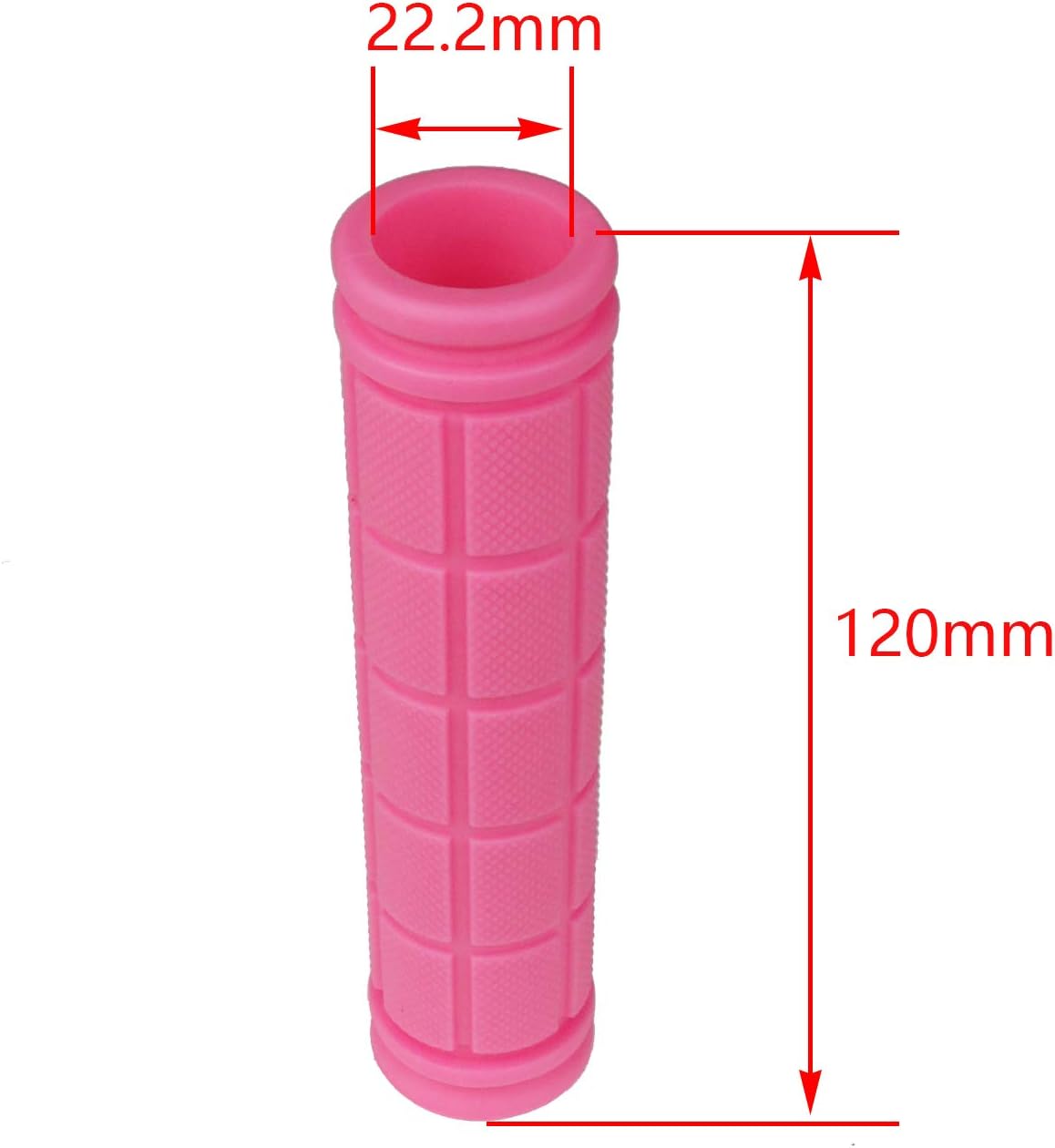 2 Pack Bicycle Bike Handlebar Scooter Streamers,1 Bell and Handle Bar Grips Pink bell+Hot pink bike streamers+ grips