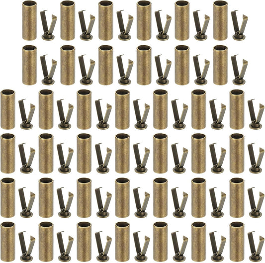 Shoe Lace Tips, Zinc Alloy Shoelace Head Cylindrical Tips Cords End Replacement for Shoestring Bronze -